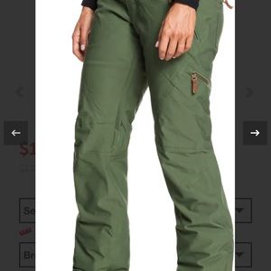 Roxy cabin snow pants . Size small. Excellent condition.